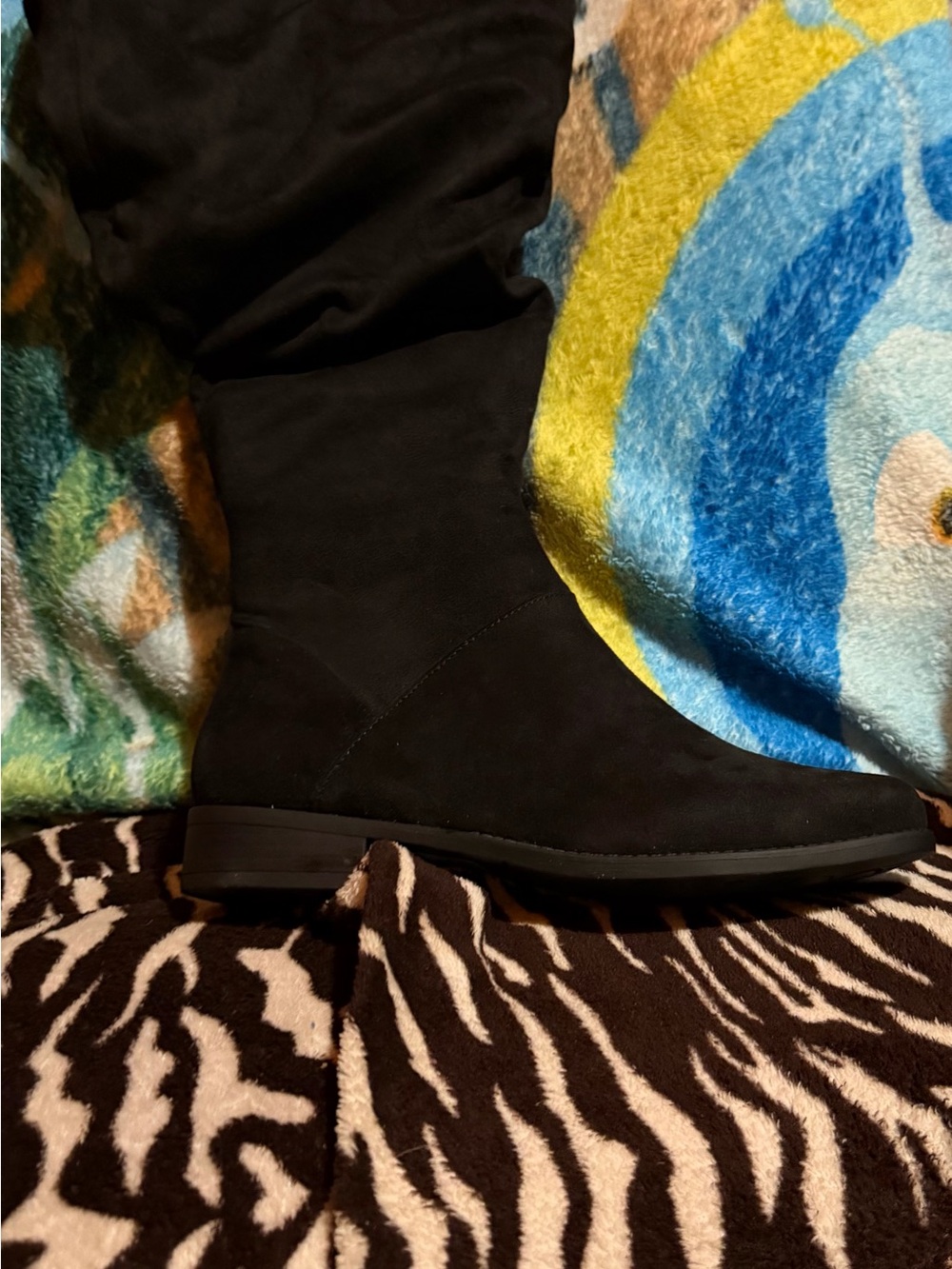 Lane Bryant Black Over-the-Knee Stretch Boots